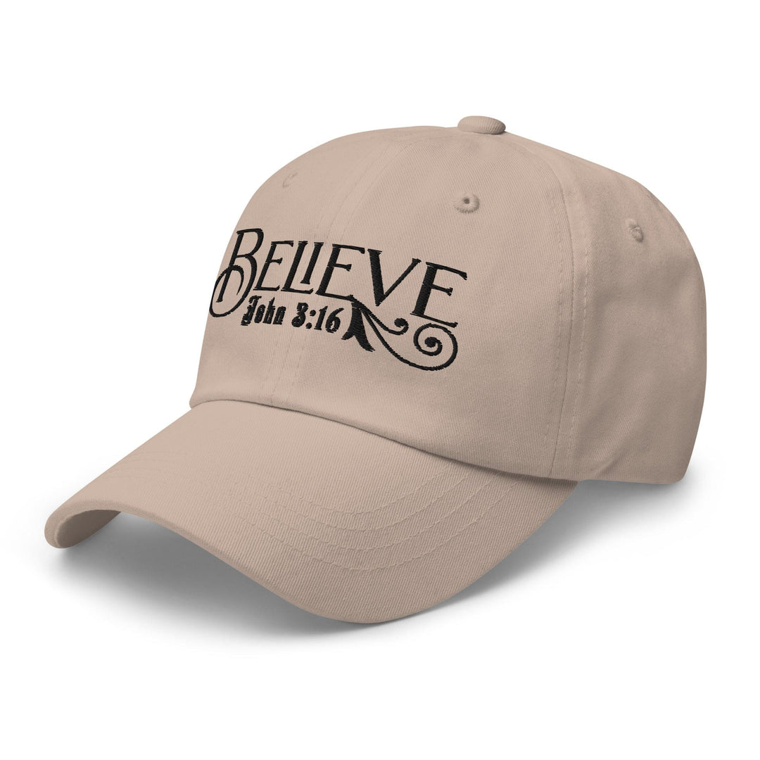 Embroidered Baseball Cap - Adjustable Believe - John 3:16 - Unisex | Baseball