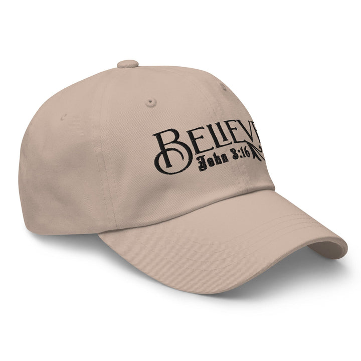 Embroidered Baseball Cap - Adjustable Believe - John 3:16 - Unisex | Baseball