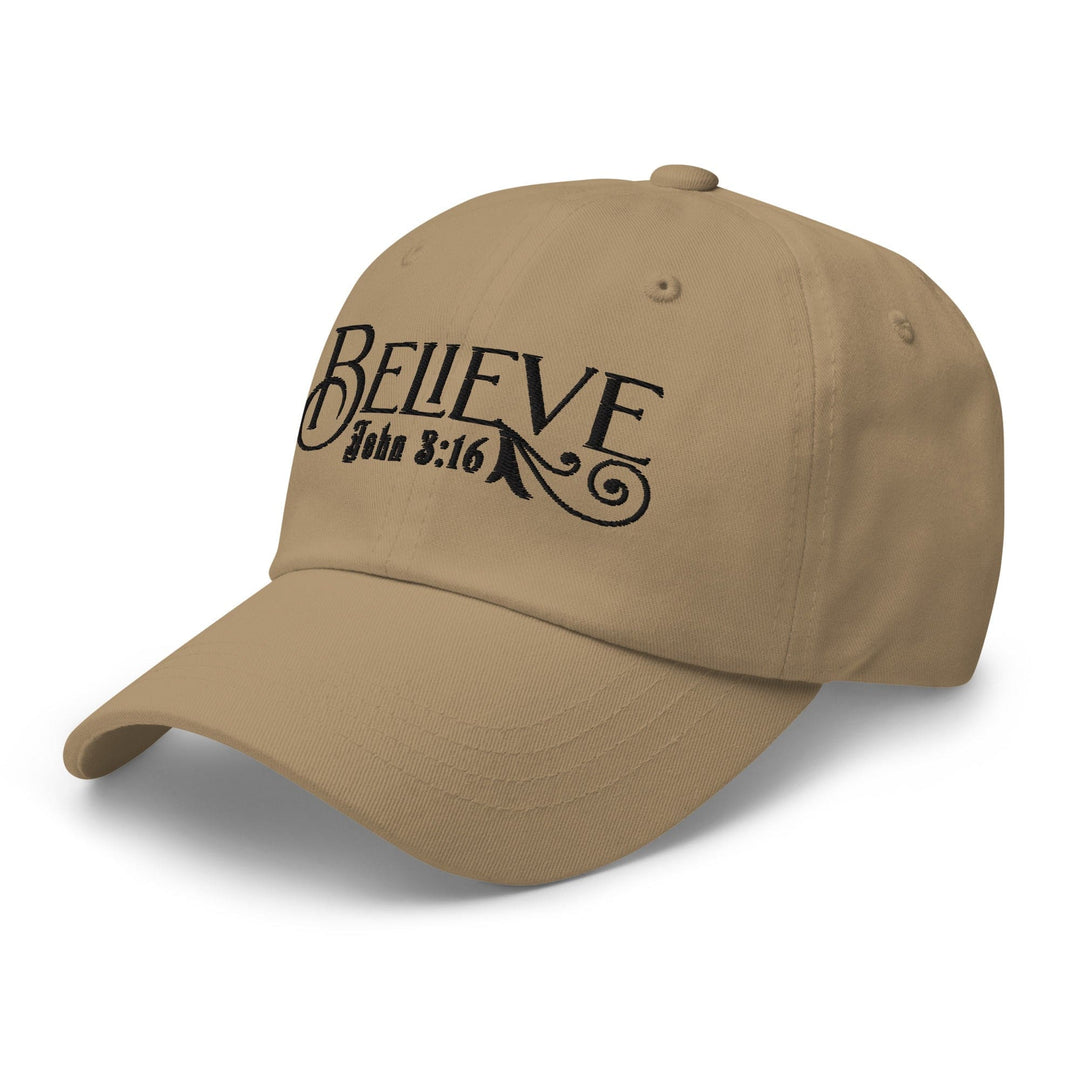 Embroidered Baseball Cap - Adjustable Believe - John 3:16 - Unisex | Baseball