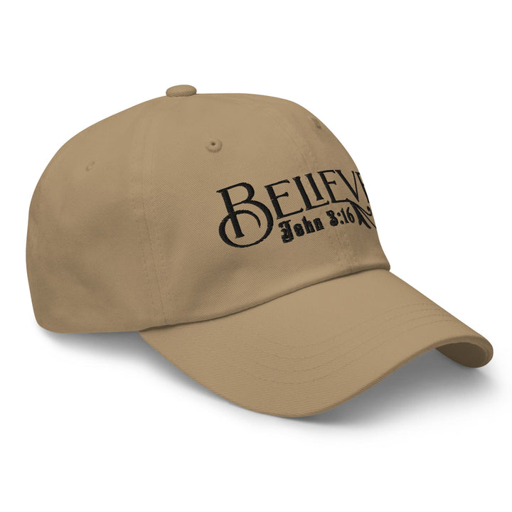 Embroidered Baseball Cap - Adjustable Believe - John 3:16 - Unisex | Baseball