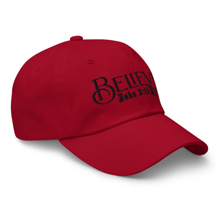 Embroidered Baseball Cap - Adjustable Believe - John 3:16 - Unisex | Baseball