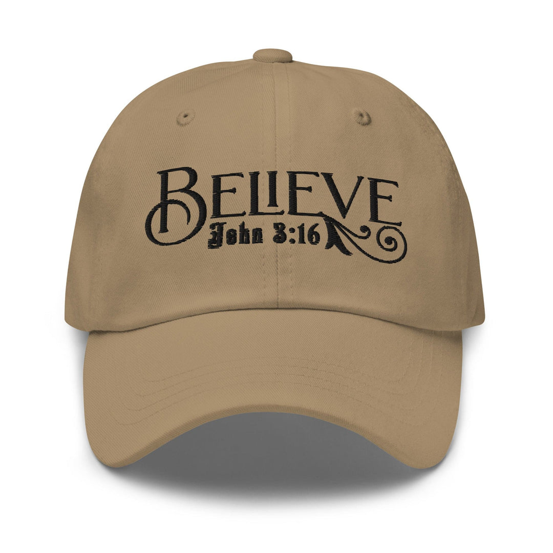 Embroidered Baseball Cap - Adjustable Believe - John 3:16 - Unisex | Baseball