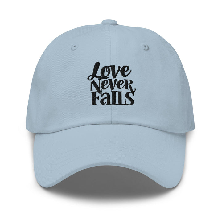 Embroidered Baseball Cap - Adjustable Love Never Fails - Unisex | Baseball Caps