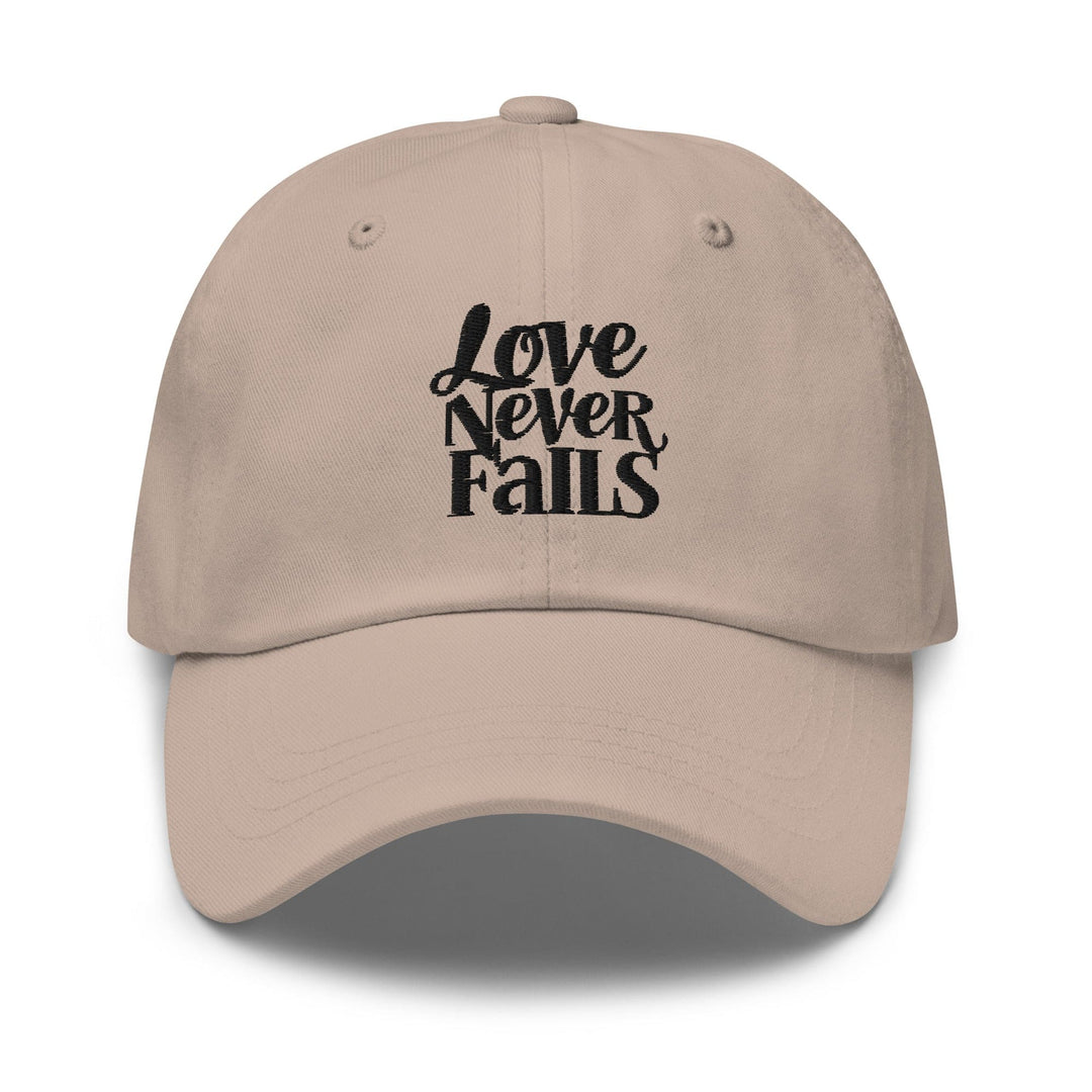 Embroidered Baseball Cap - Adjustable Love Never Fails - Unisex | Baseball Caps