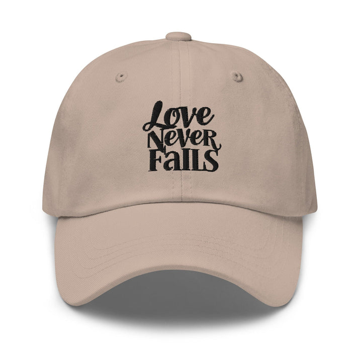 Embroidered Baseball Cap - Adjustable Love Never Fails - Unisex | Baseball Caps