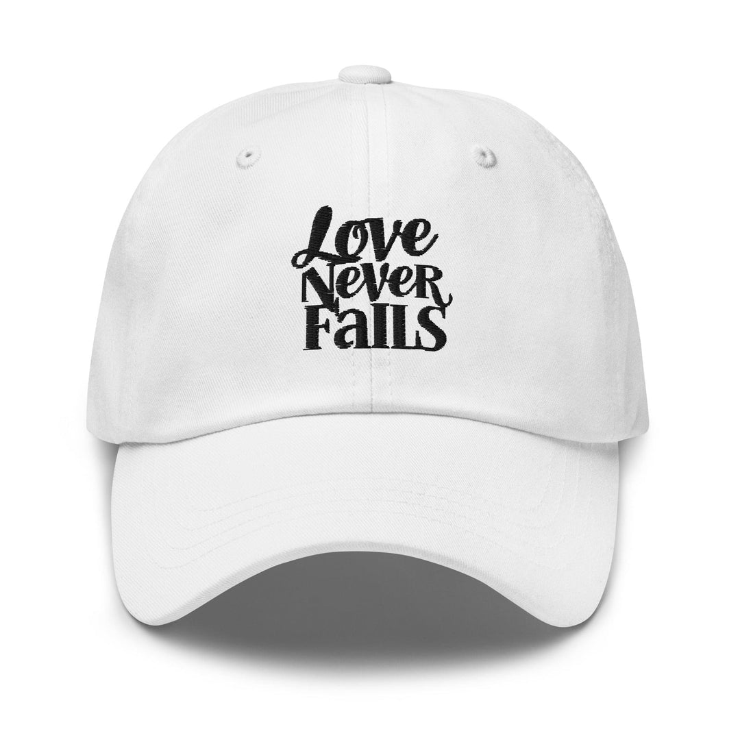 Embroidered Baseball Cap - Adjustable Love Never Fails - Unisex | Baseball Caps