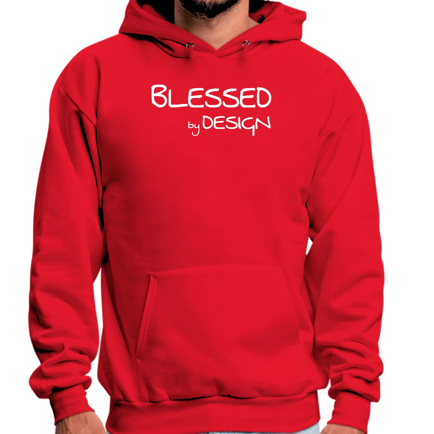 Graphic Hoodie Blessed By Design - Inspirational Affirmation Unisex | Hoodies