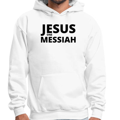 Graphic Hoodie Jesus One Messiah Black Illustration - Unisex | Hoodies