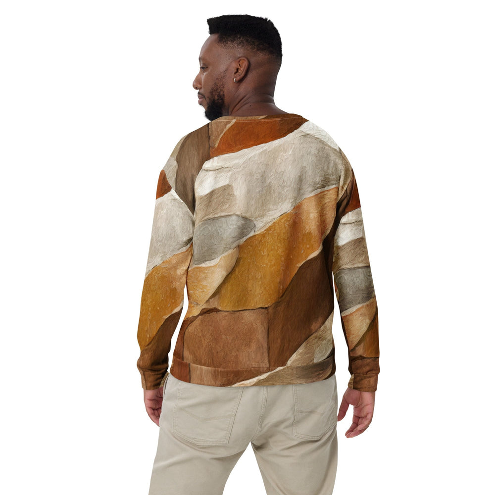 Graphic Sweatshirt for Men Abstract Stone Print - Mens | Sweatshirts | AOP