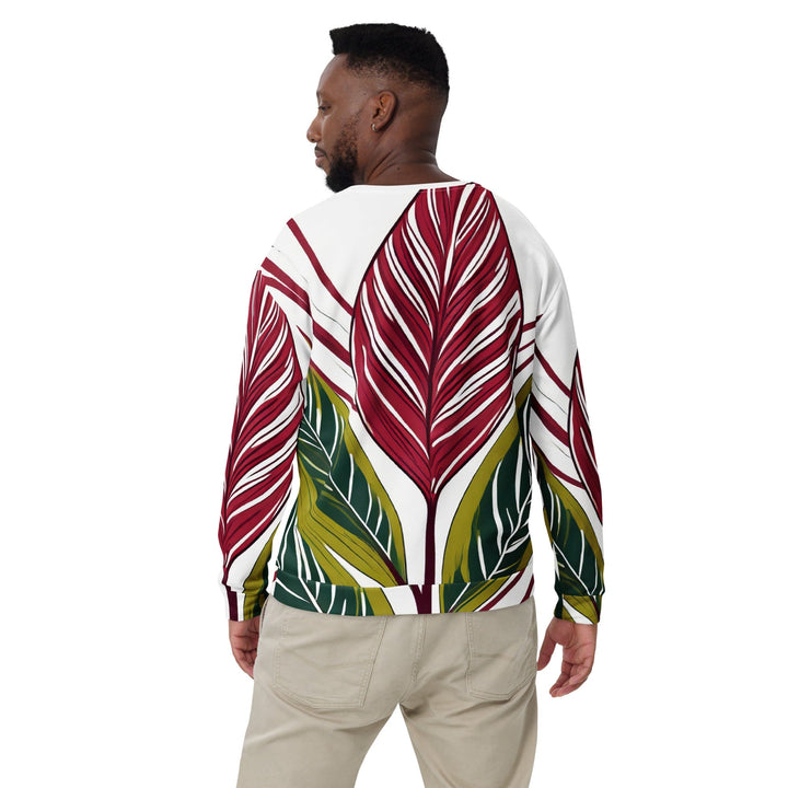Graphic Sweatshirt for Men - Colorful Floral Lines - Mens/Sweatshirts/AOP