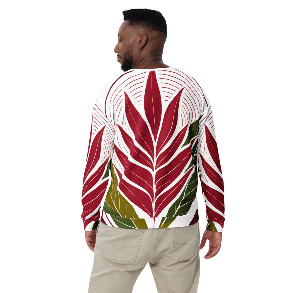 Graphic Sweatshirt for Men - Colorful Floral Lines - Mens/Sweatshirts/AOP