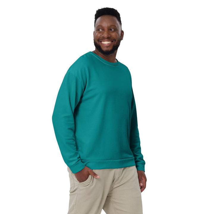 Graphic Sweatshirt for Men Dark Teal Green - Mens | Sweatshirts | AOP