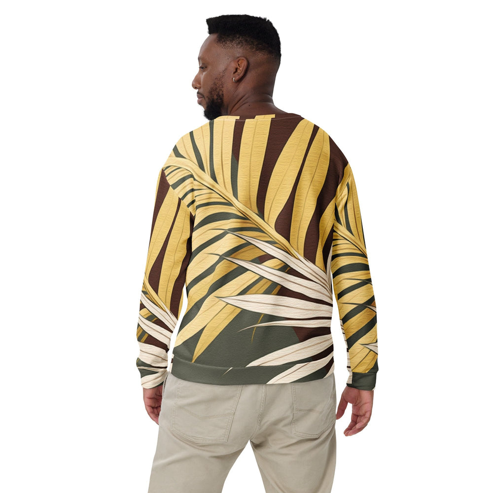 Graphic Sweatshirt for Men Palm Tree Leaves Pattern - Mens | Sweatshirts | AOP