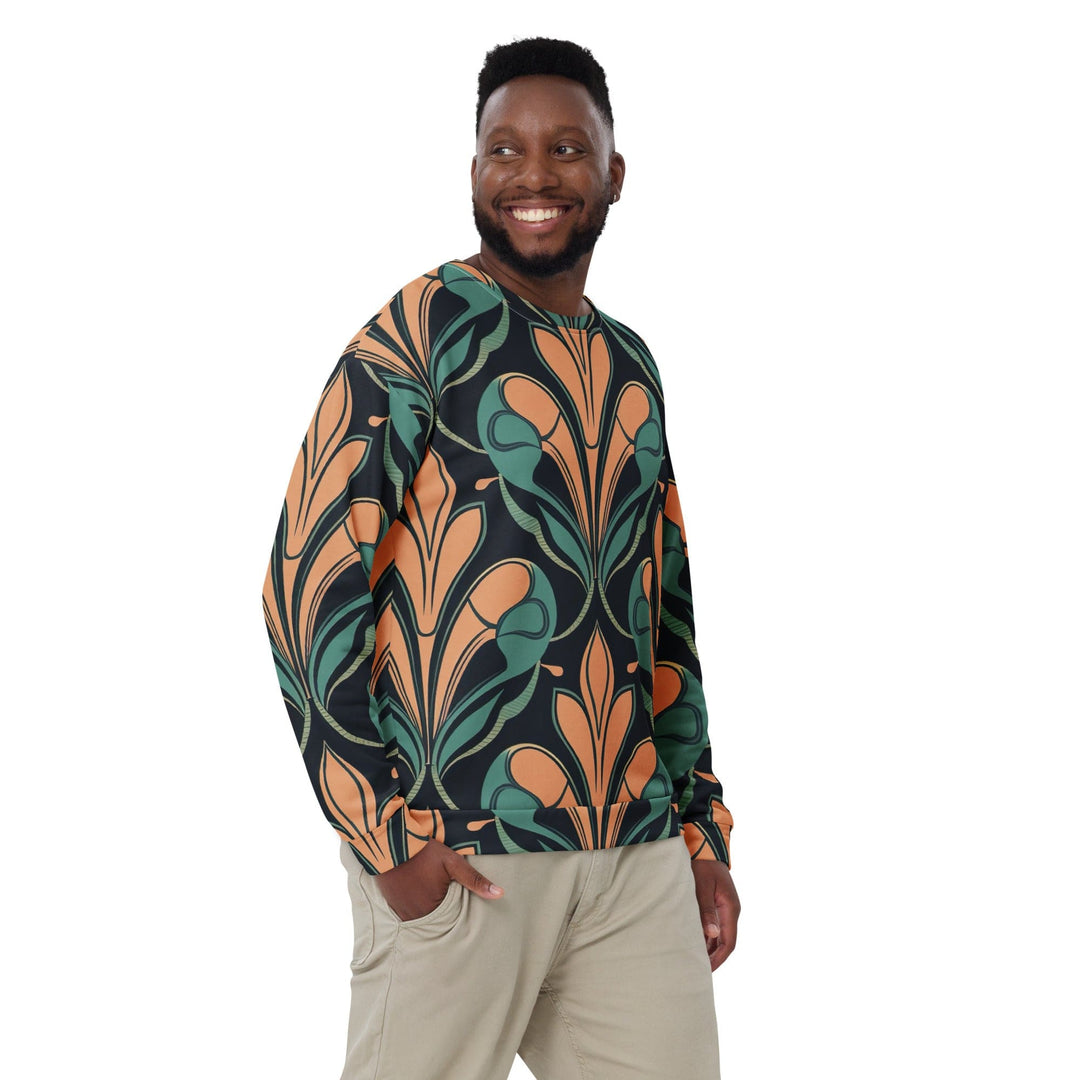 Graphic Sweatshirt for Men - Retro Vintage Print - Mens/Sweatshirts/AOP