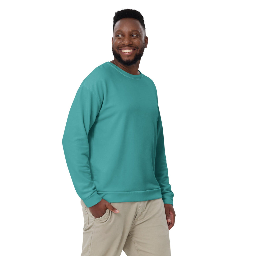 Graphic Sweatshirt for Men Teal Green - Mens | Sweatshirts | AOP