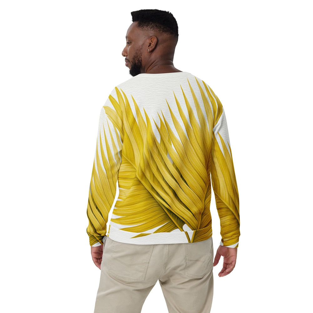 Graphic Sweatshirt for Men Yellow Palm Leaves - Mens | Sweatshirts | AOP