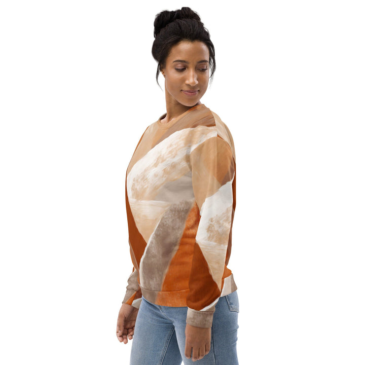 Graphic Sweatshirt for Women Boho Watercolor Print - Womens/Sweatshirts/AOP