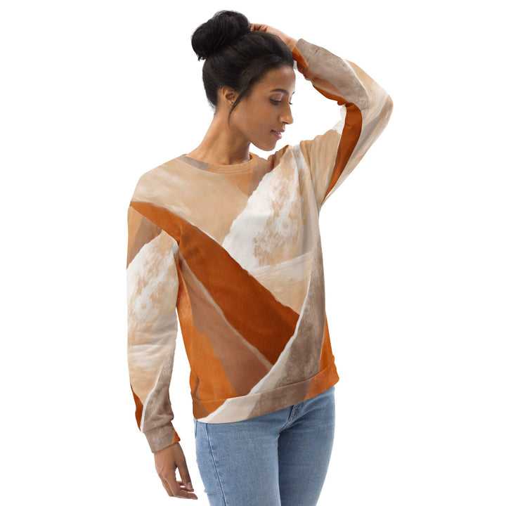 Graphic Sweatshirt for Women Boho Watercolor Print - Womens/Sweatshirts/AOP