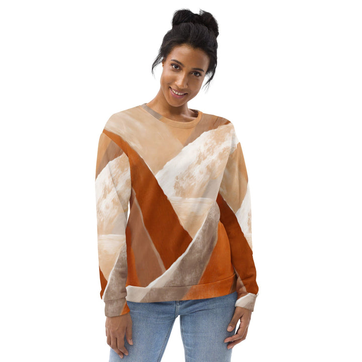 Graphic Sweatshirt for Women Boho Watercolor Print - Womens/Sweatshirts/AOP
