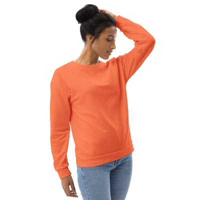 Graphic Sweatshirt For Women Coral Orange Red