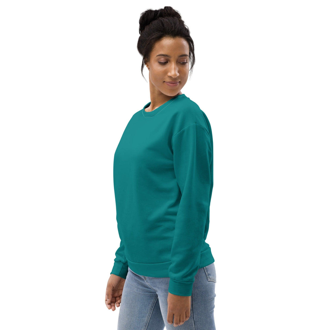 Graphic Sweatshirt For Women Dark Teal Green
