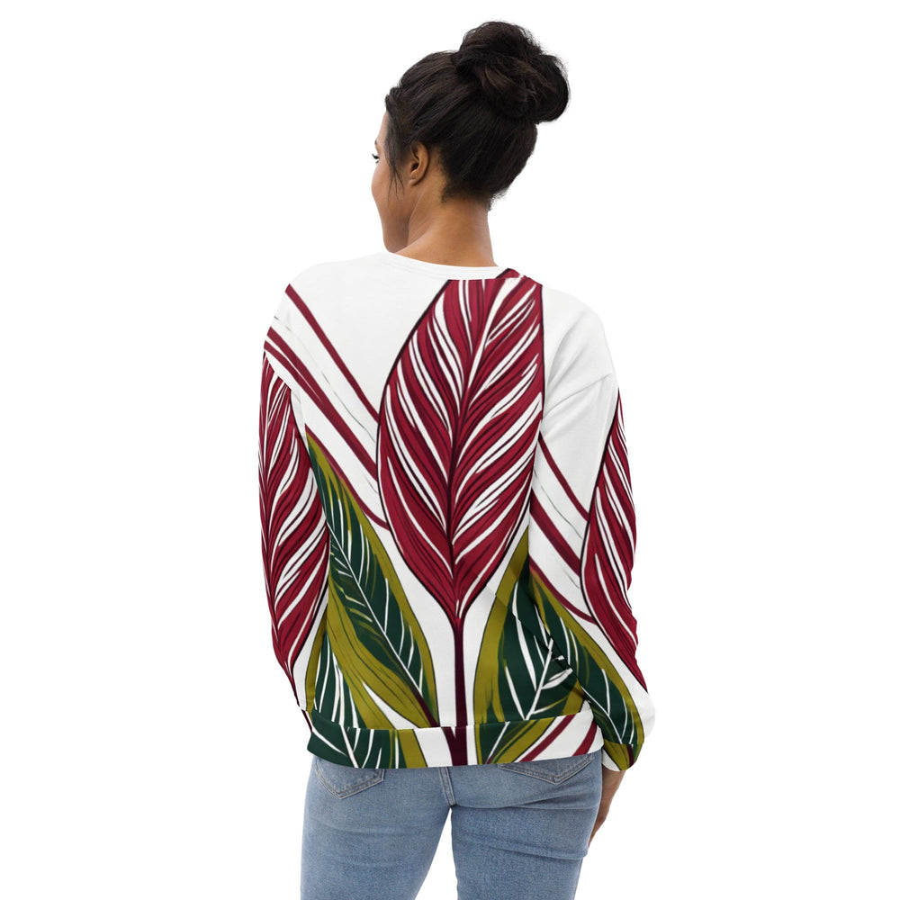 Graphic Sweatshirt for Women Colorful Floral Lines 2 - Womens | Sweatshirts