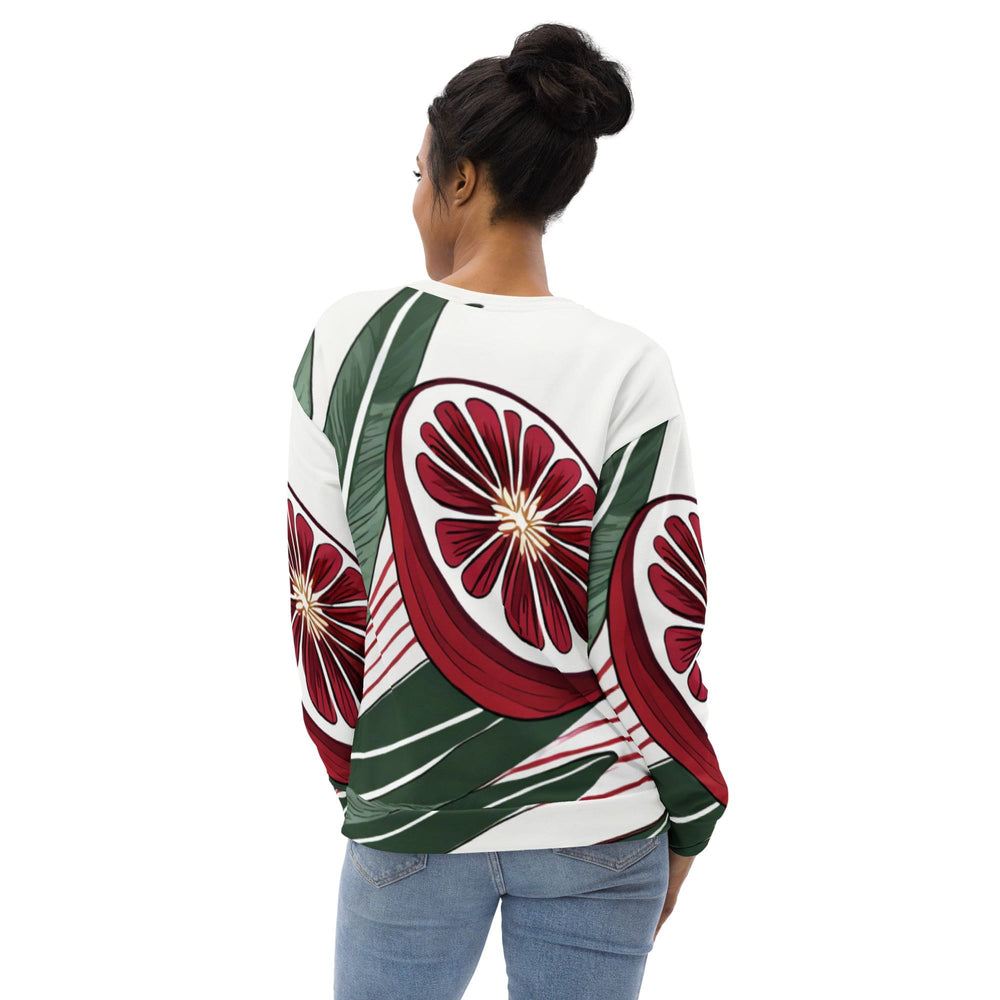 Graphic Sweatshirt for Women Colorful Floral Lines 3 - Womens | Sweatshirts