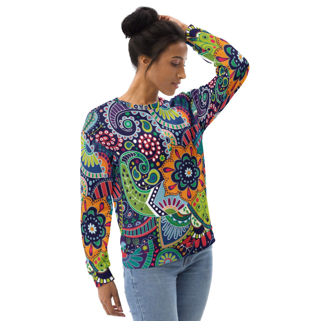 Graphic Sweatshirt for Women Floral Paisley 22523 - Womens | Sweatshirts | AOP