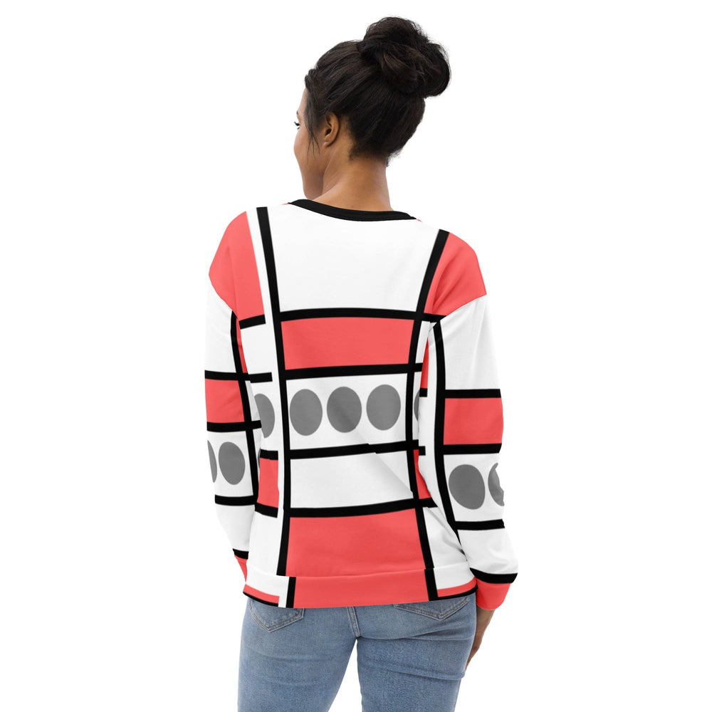 Graphic Sweatshirt for Women Pale Red Print - Womens | Sweatshirts | AOP