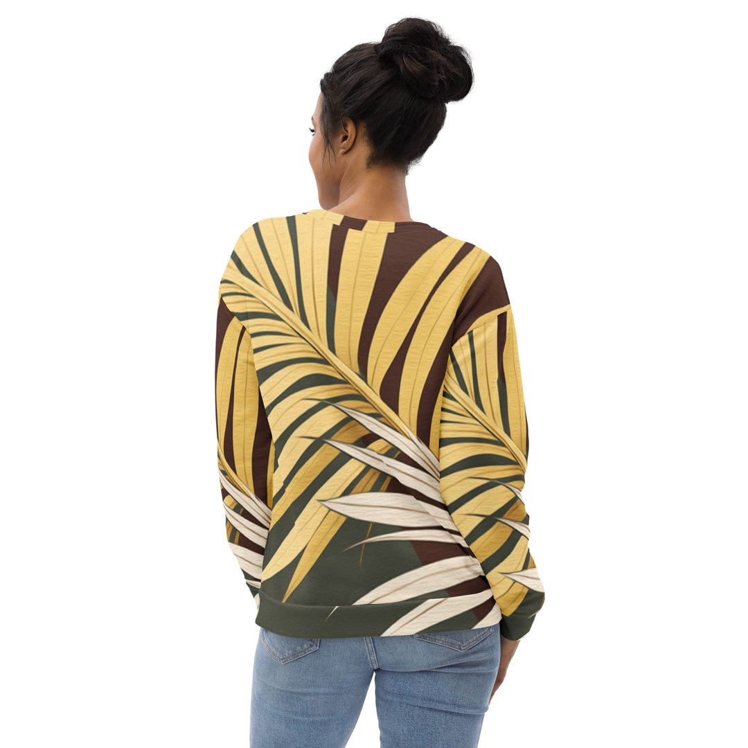 Graphic Sweatshirt for Women Palm Tree Leaves Pattern - Womens | Sweatshirts