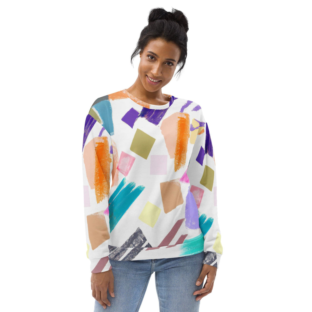 Graphic Sweatshirt for Women Pastel Pattern - Womens | Sweatshirts | AOP