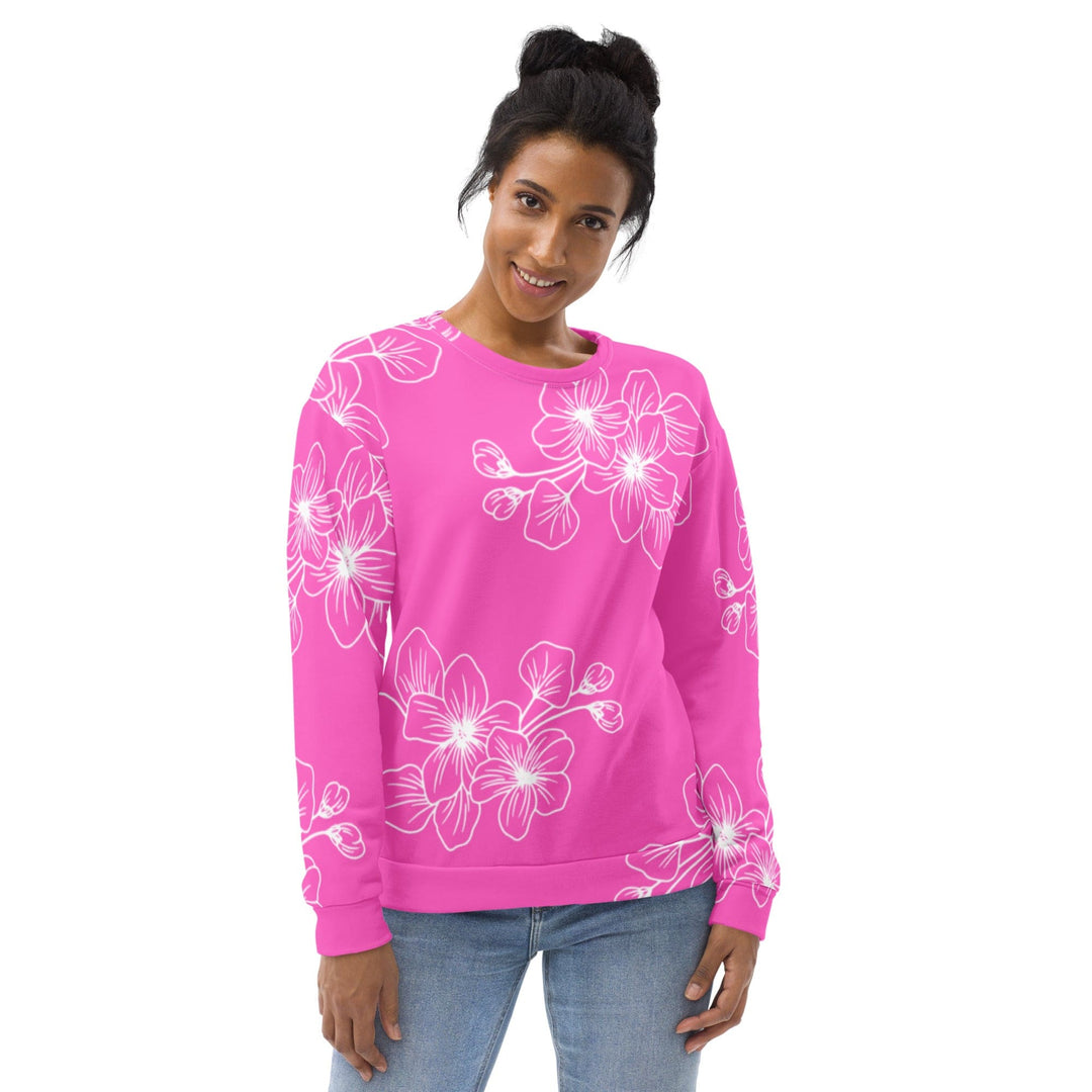 Graphic Sweatshirt for Women Pink Floral 7022623 - Womens | Sweatshirts | AOP