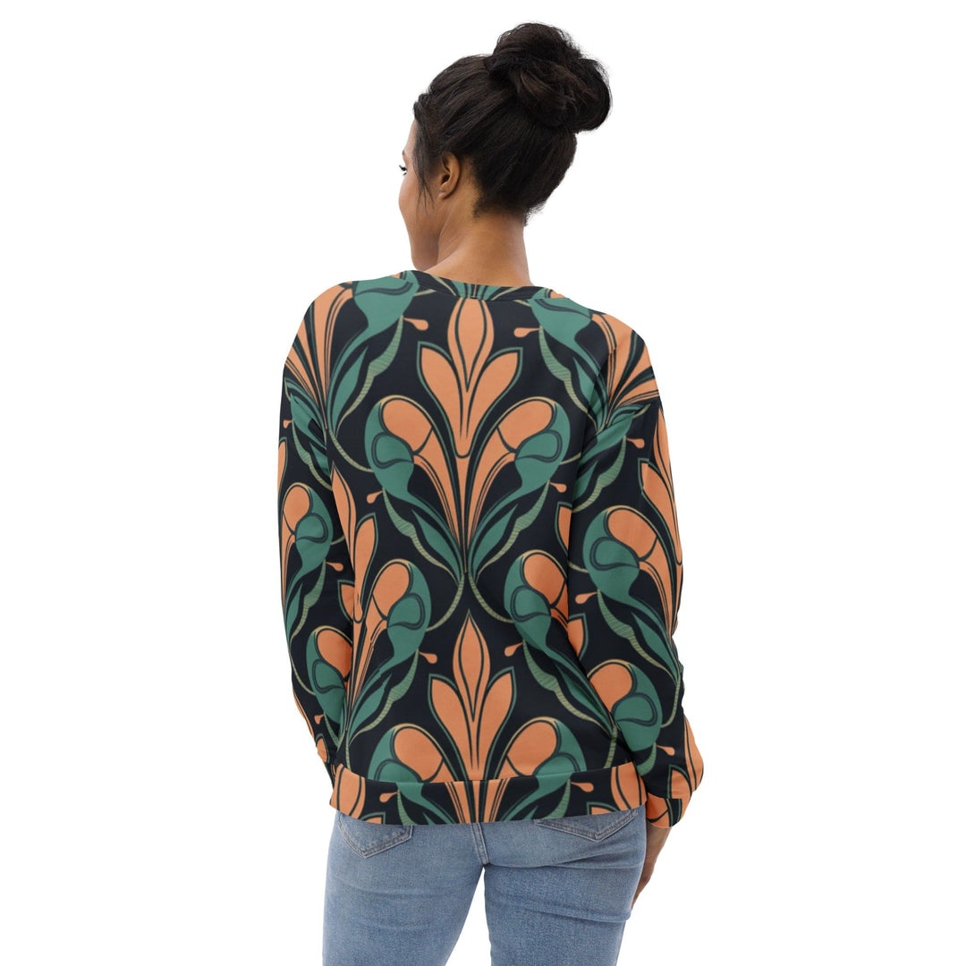Graphic Sweatshirt for Women Retro Vintage Print - Womens/Sweatshirts/AOP
