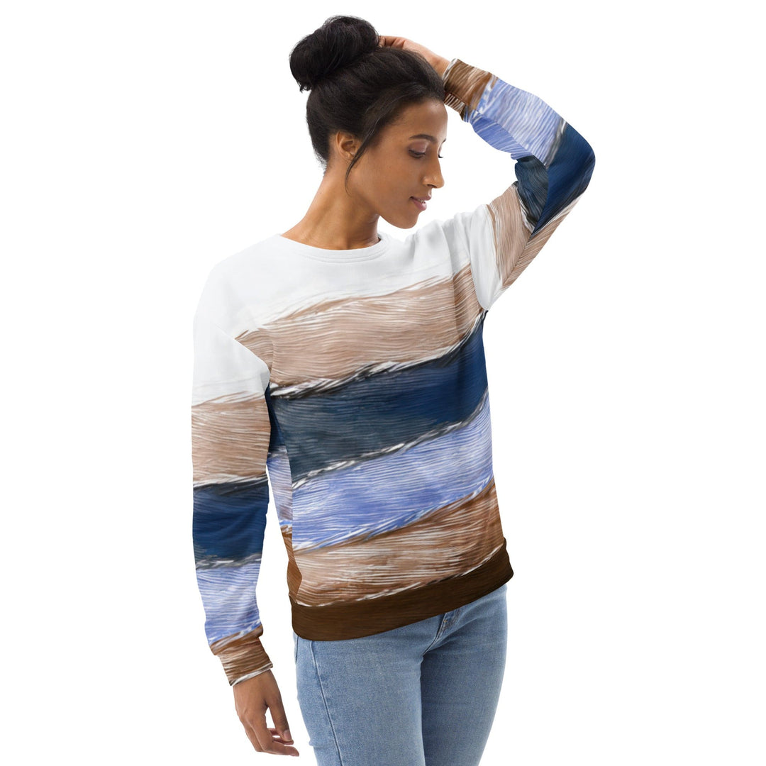 Graphic Sweatshirt for Women Rustic Hues Pattern - Womens | Sweatshirts | AOP