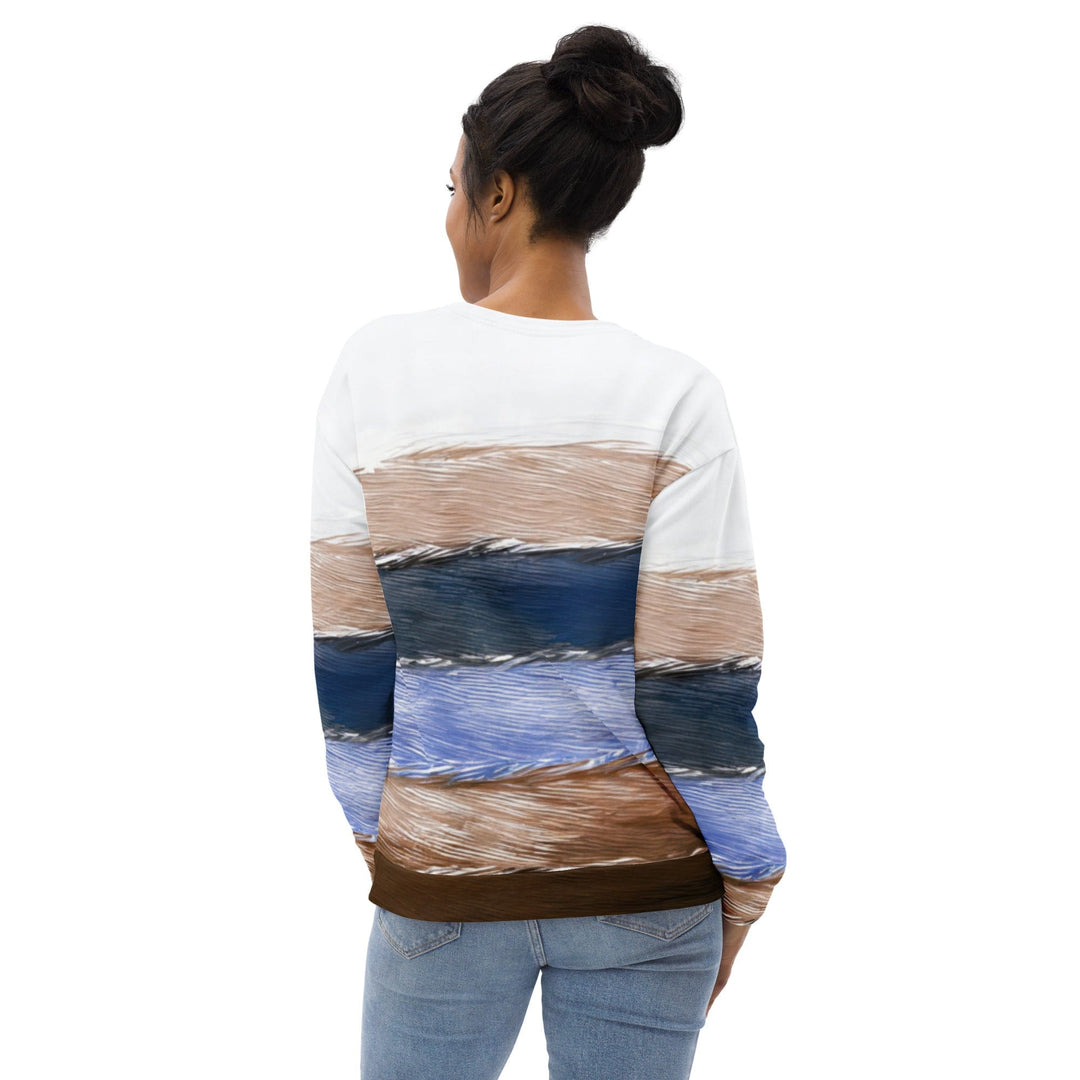 Graphic Sweatshirt for Women Rustic Hues Pattern - Womens | Sweatshirts | AOP