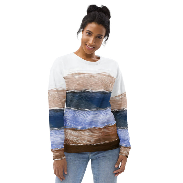 Graphic Sweatshirt for Women Rustic Hues Pattern - Womens | Sweatshirts | AOP