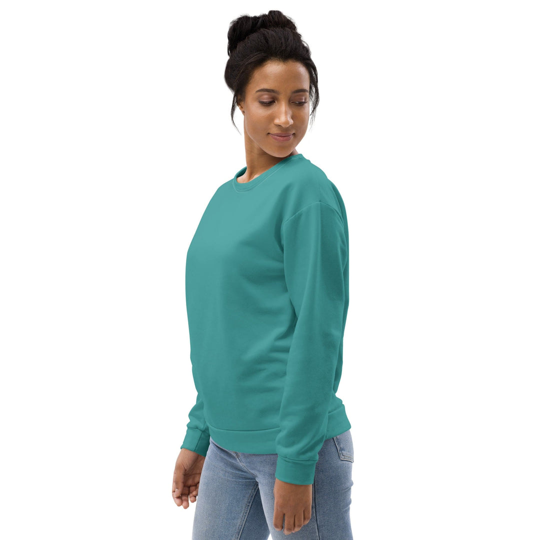 Graphic Sweatshirt for Women Teal Green - Womens | Sweatshirts | AOP