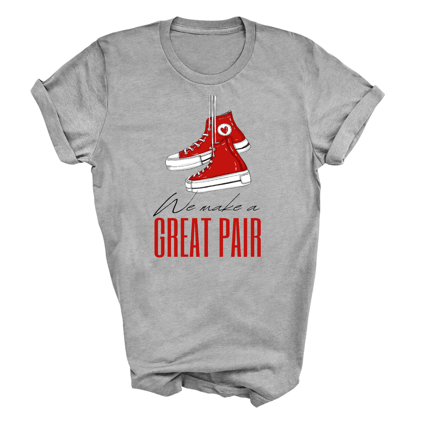 Graphic Tee T-shirt Say It Soul We Make a Great Pair Red - Mens | T-Shirts