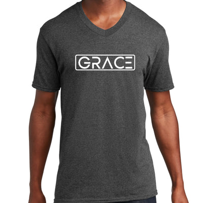 Graphic V - neck T - shirt Grace - Unisex | T - Shirts