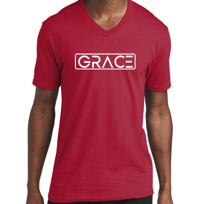 Graphic V - neck T - shirt Grace - Unisex | T - Shirts