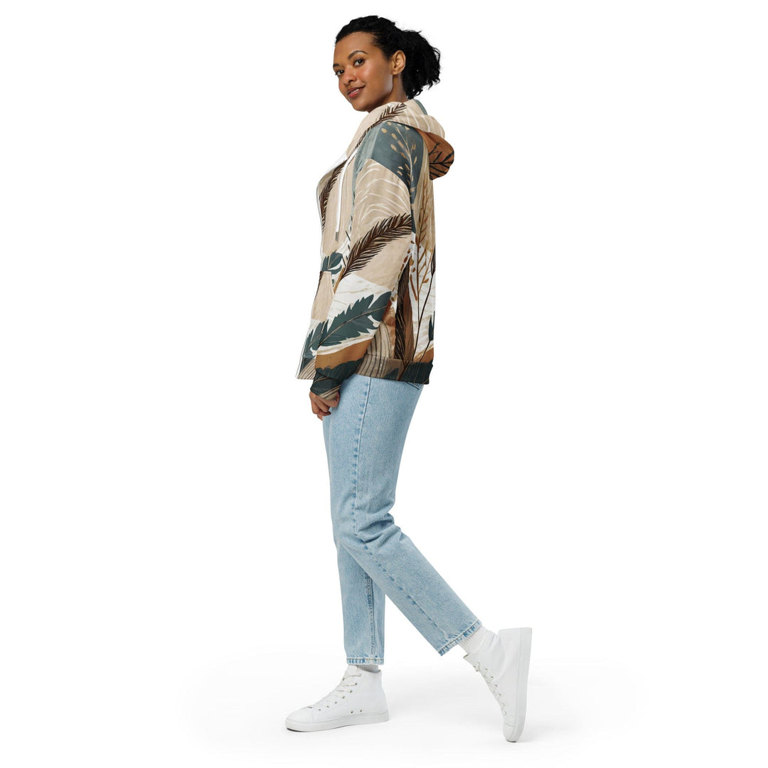 Graphic Zip Hoodie Boho Style Print 84276 - Womens/Hoodies/Zip Front/AOP