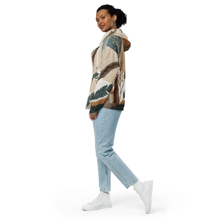 Graphic Zip Hoodie Boho Style Print 84276 - Womens/Hoodies/Zip Front/AOP