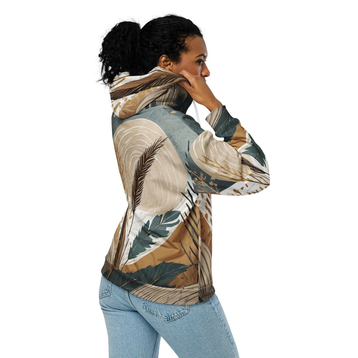 Graphic Zip Hoodie Boho Style Print 84276 - Womens/Hoodies/Zip Front/AOP