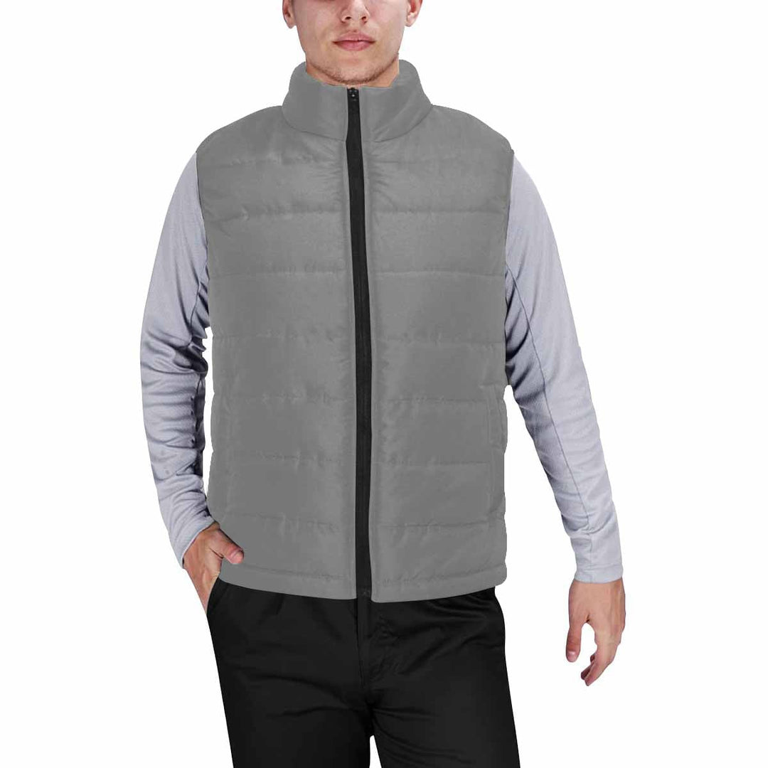 Grey Mens Padded Vest - Mens | Vests