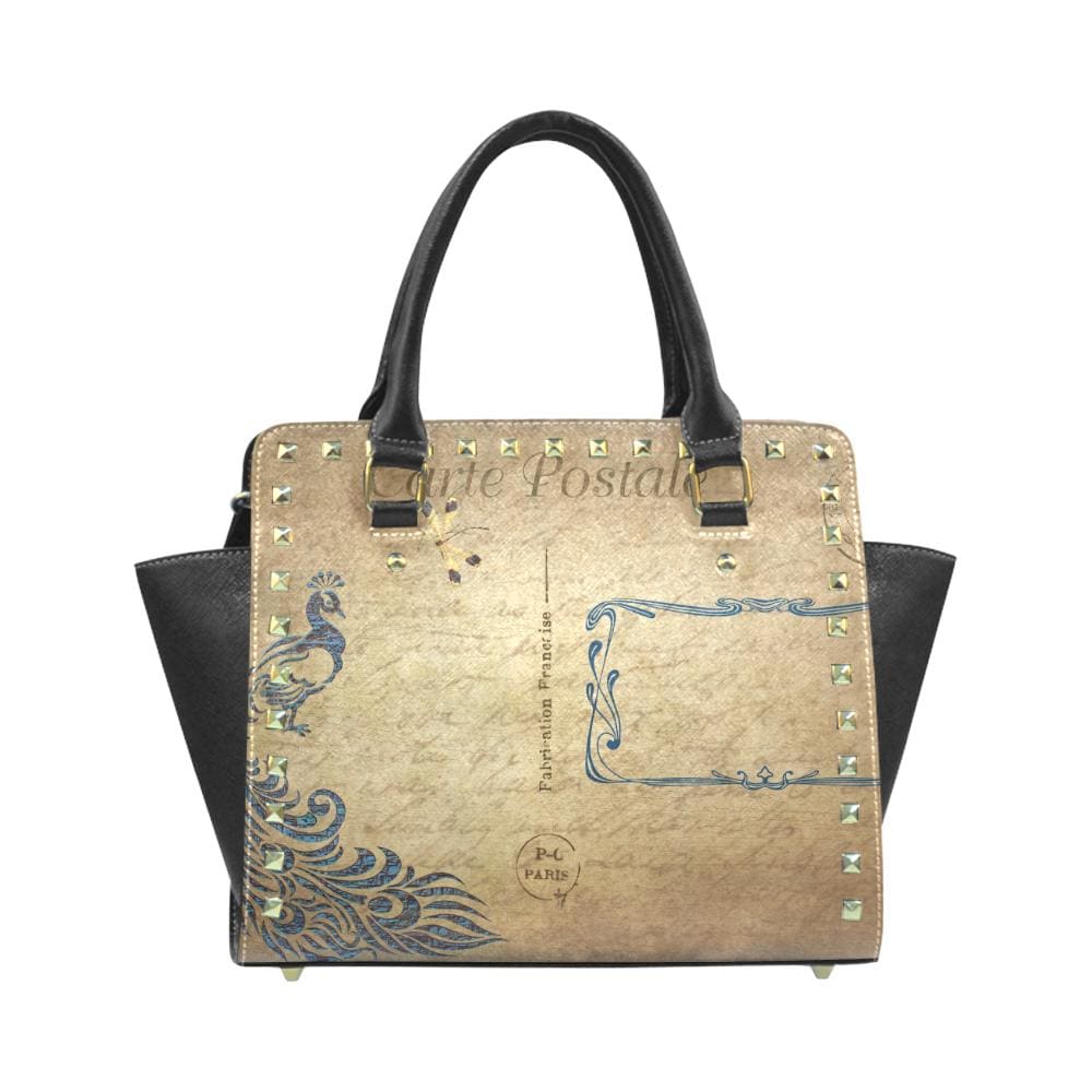 Handbags Beige Postale Graphic Style Top-handle Bag - Bags | Handbags