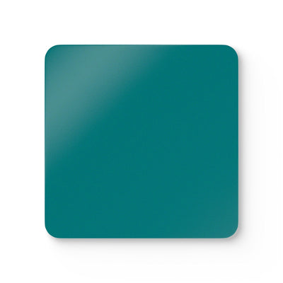 Handcrafted Square Coaster Set Of 4 Dark Teal Green - Home Decor