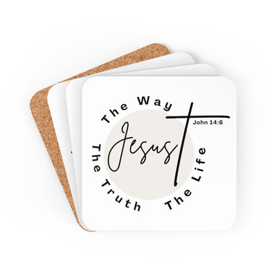 Handcrafted Square Coaster Set Of 4 For Drinks And Cups The Truth Way Life