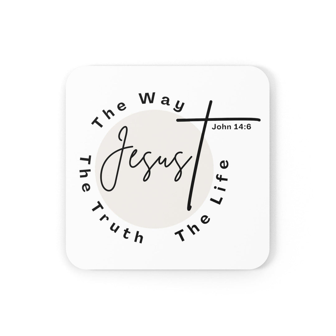 Handcrafted Square Coaster Set Of 4 For Drinks And Cups The Truth The Way