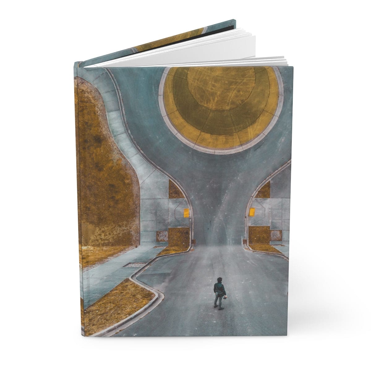 Hardcover Journal Matte Retro Art Design - Paper products