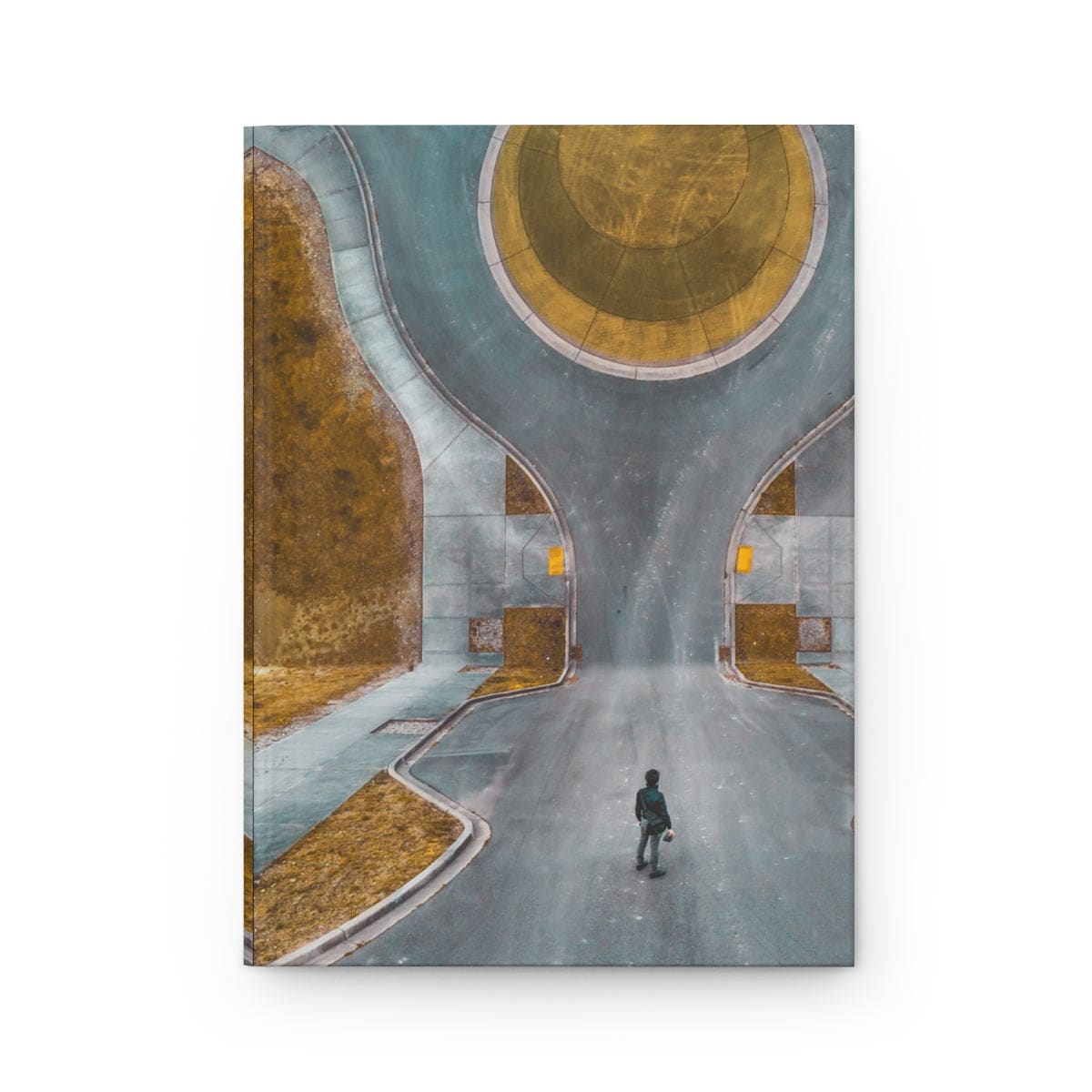 Hardcover Journal Matte Retro Art Design - Paper products